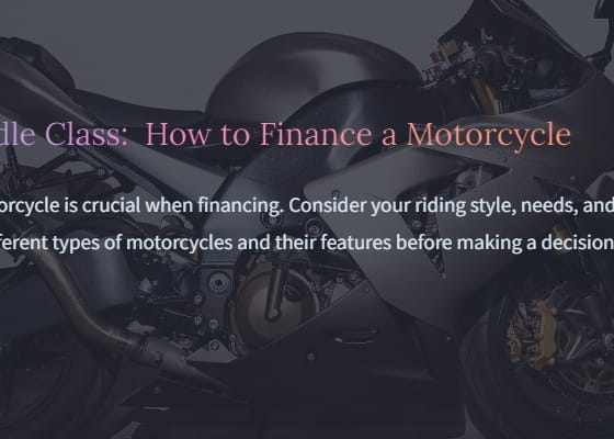Finance a Motorcycle