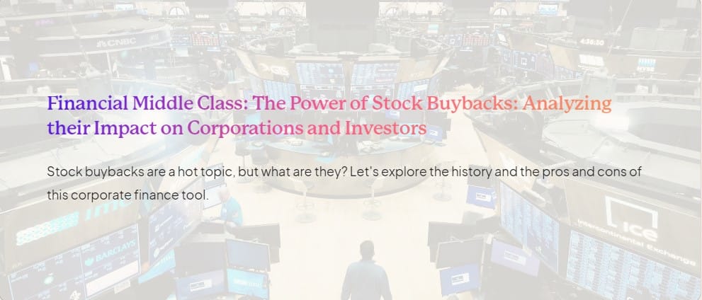 Power of Stock Buybacks